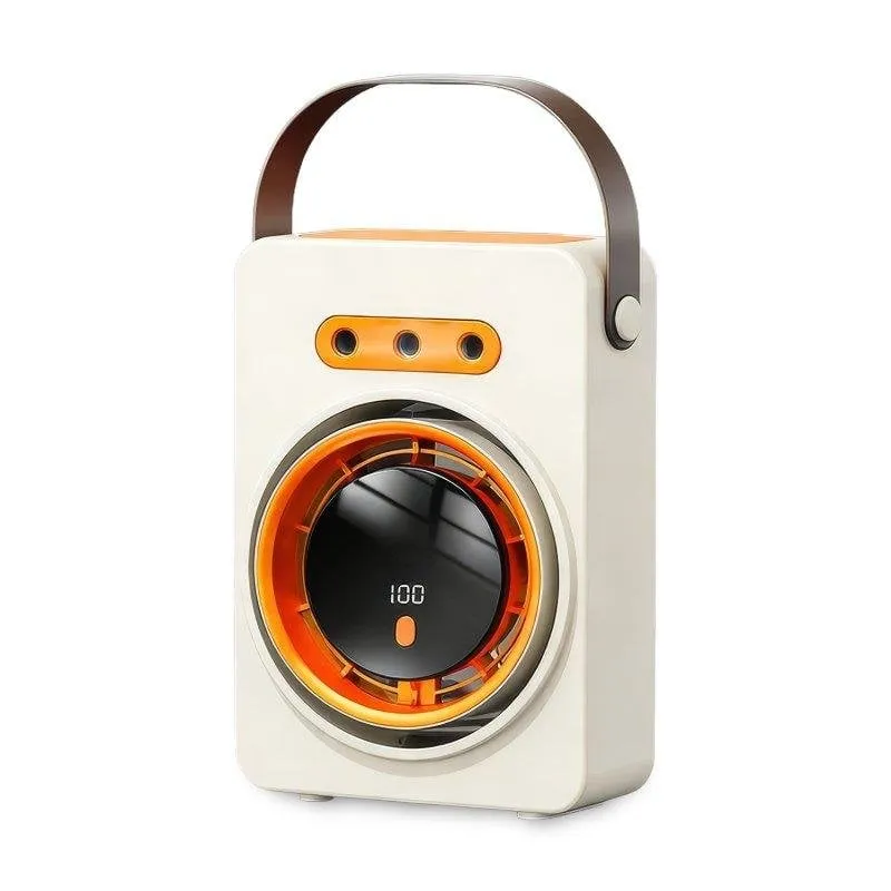 Ventilatore da Tavolo Dam Electronics F15 4,5W 5 Velocità Nebulizzatore Compatto Beige