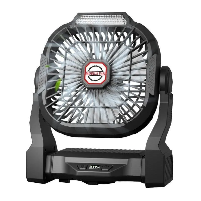 Mini Ventilatore Portatile Dam Electronics P18 15W 4 Velocità LED Powerbank 5200mAh Nero