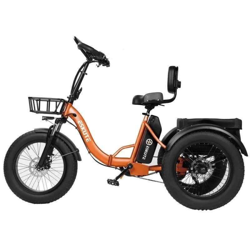 Bicicletta Elettrica Pieghevole ESKUTE T302 Pro 250W 48V Arancione
