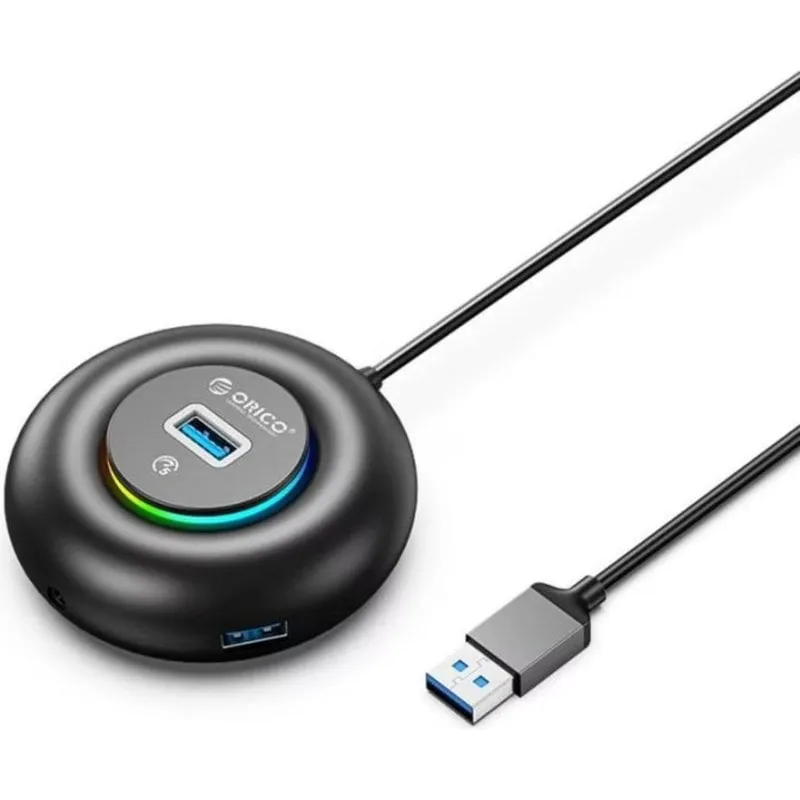 Hub Orico 4 porte 5 Gbit/s modello YXR4-U3 Extra RGB e audio