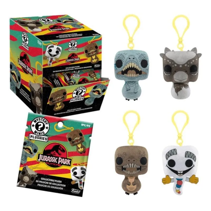 Portachiavi ad anello Funko Mystery Minis Jurassic Park Plush Multicolore 102 mm