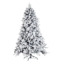 Albero Natale addobbato ARVES Verde innevato (Fr PVC e PE - H210 D130 cm) 0936384