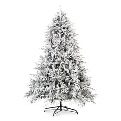 Albero Natale addobbato LOYAL Verde innevato (PVC e PE - H240 D157 cm) 0982777