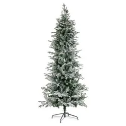 Albero Natale COOPER Verde innevato (Slim PVC - H210 D96 cm) 0977206