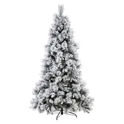 Albero Natale GARLENDA Verde innevato (PVC e PE - H150 D80 cm) 0926412