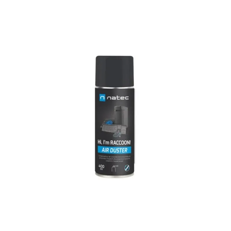 Pulitore ad aria compressa NATEC Raccoon 400 400ml Nero/Blu