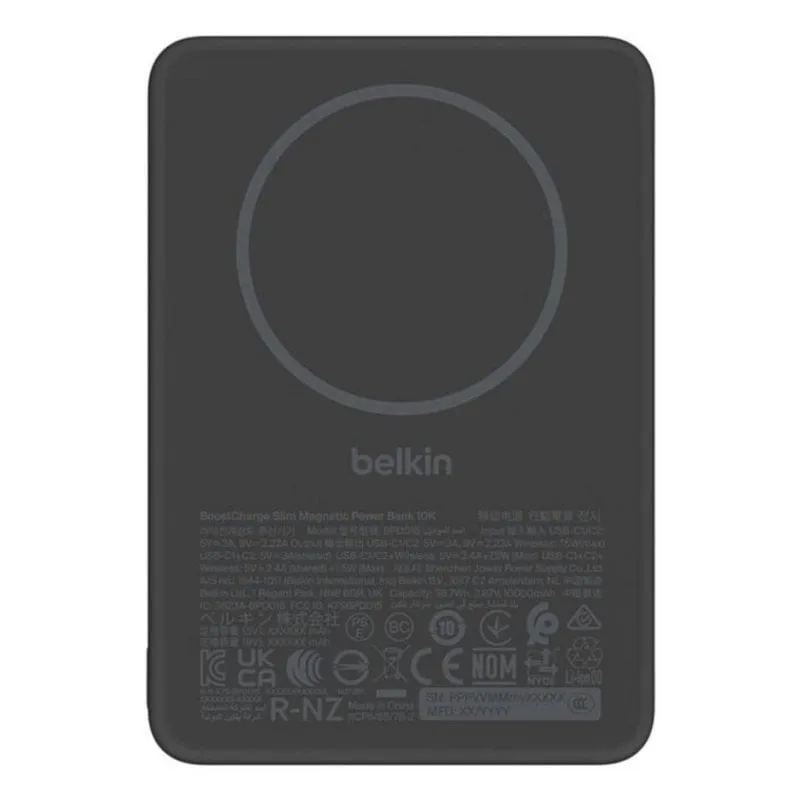 Powerbank Belkin 10.000 mAh 7,5 W MagSafe USB-C Nero