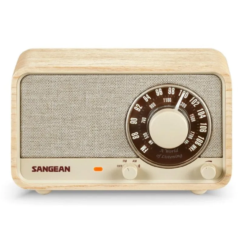 Radio Sangean WR-8 AM/FM Bluetooth 5.2 USB-C Bianco Cenere