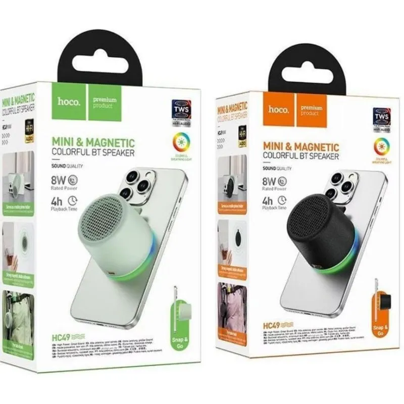 Altoparlanti Hoco compatti Bluetooth 8W con batteria e modulo magnetico