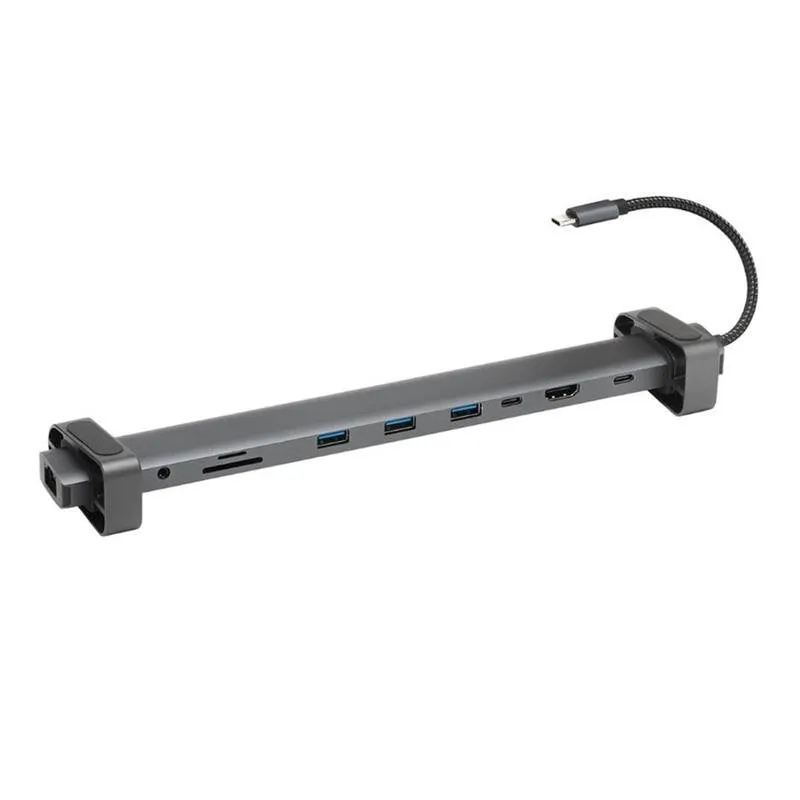Hub Bluestork USB-C 10 porte con Ethernet RJ45 e garanzia 3 anni