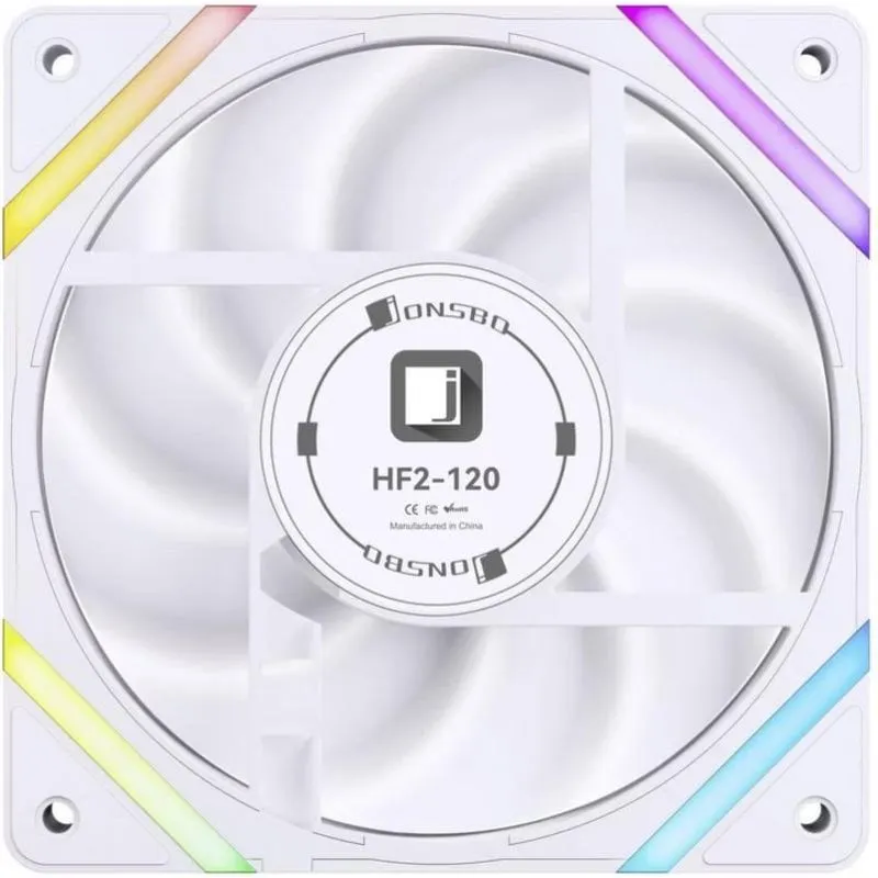 Raffreddamento Aria Jonsbo 120mm HF2-120WR Bianco ARGB 2200 RPM PWM