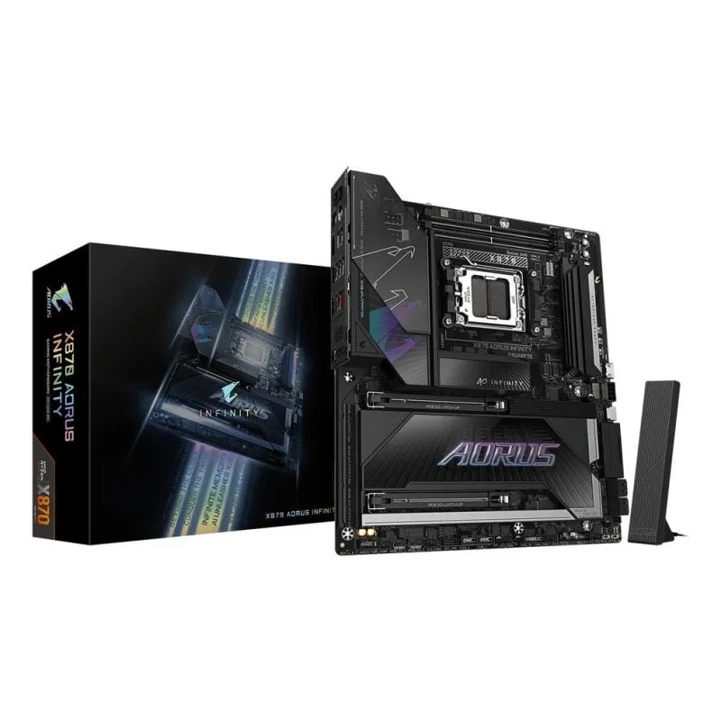 Schede Madri GIGABYTE X870 AORUS INFINITY AMD X870 Socket AM5 DDR5 Extended ATX Wi-Fi 7