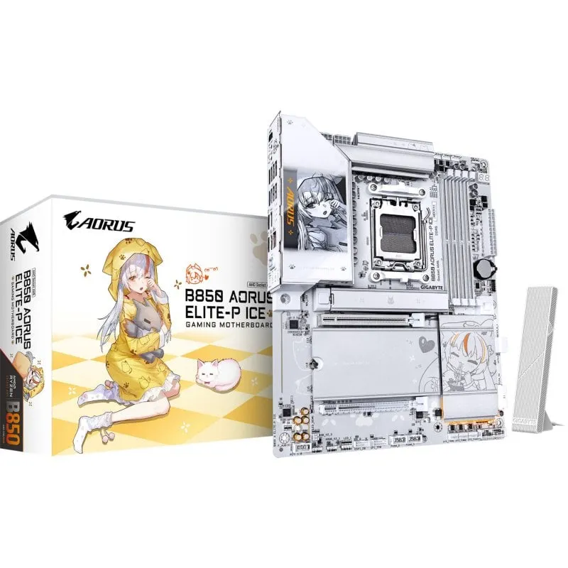 Schede Madri GIGABYTE B850 AORUS ELITE-P ICE AMD B850 AM5 DDR5 ATX WiFi 7 RGB