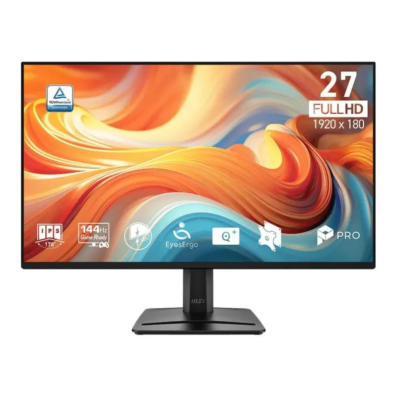 Monitor PC MSI Pro MP275 E14L 27" FullHD 144Hz IPS Flicker Free Altoparlanti