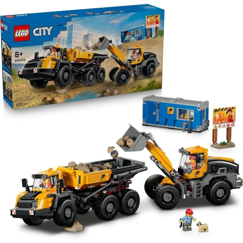 LEGO City Front Loader Y Dumper 60494 1132 pezzi