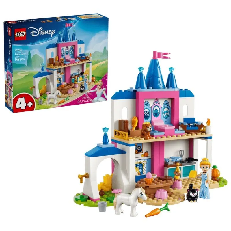 LEGO Disney Princess Castello di Cenerentola con Amici Animali 43283 149 pezzi