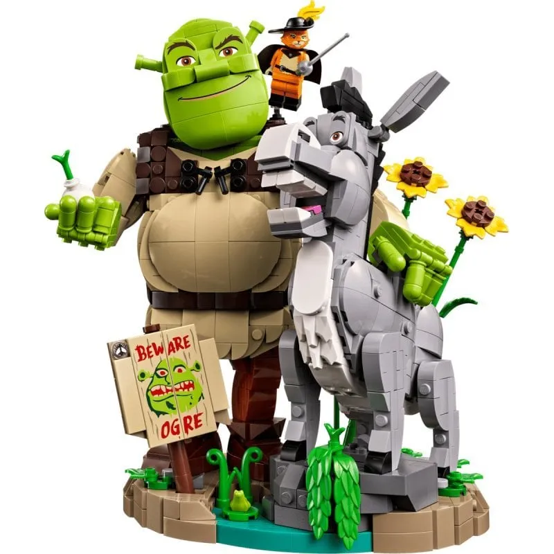 LEGO Shrek Shrek, Asino e Gatto con Stivali 72423 1403 pezzi