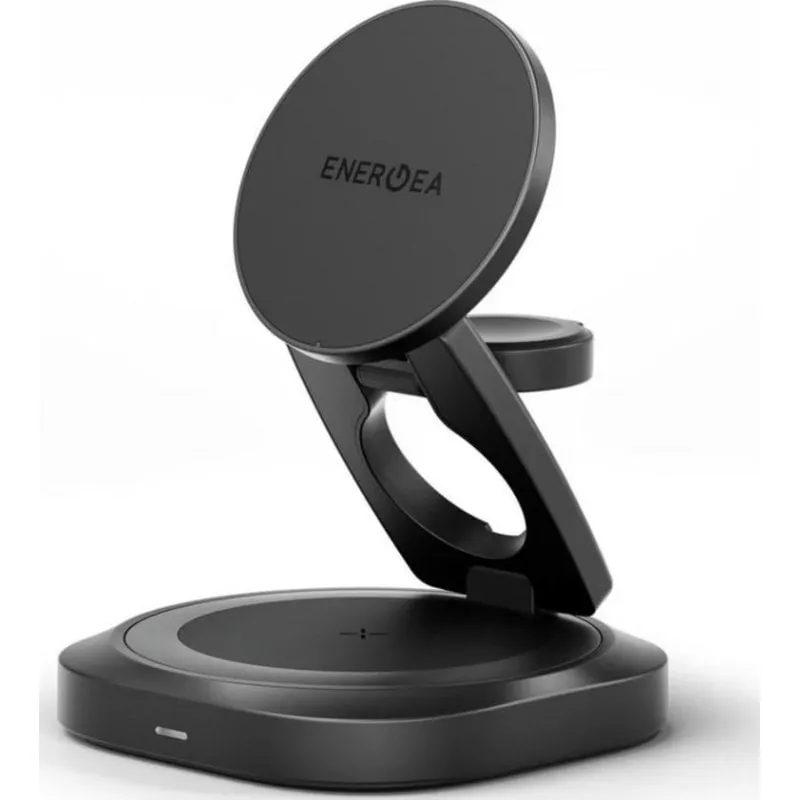 Caricatore wireless Energea Alumag Gyro 360 35W MagSafe Qi USB-C