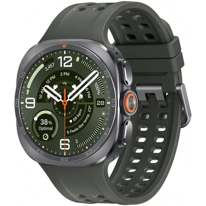 Samsung Galaxy Watch Ultra2 4G LTE 47mm Titanio Argento Cinghia verde