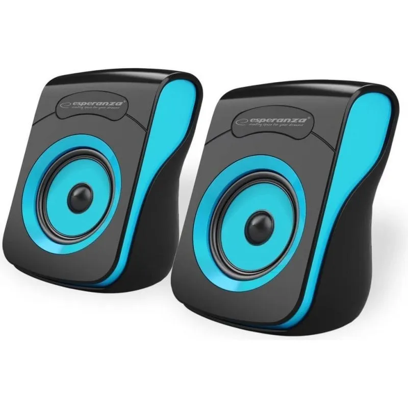 Altoparlanti Esperanza Flamenco 2.0 USB 6W con amplificatore esterno e uscita cuffie