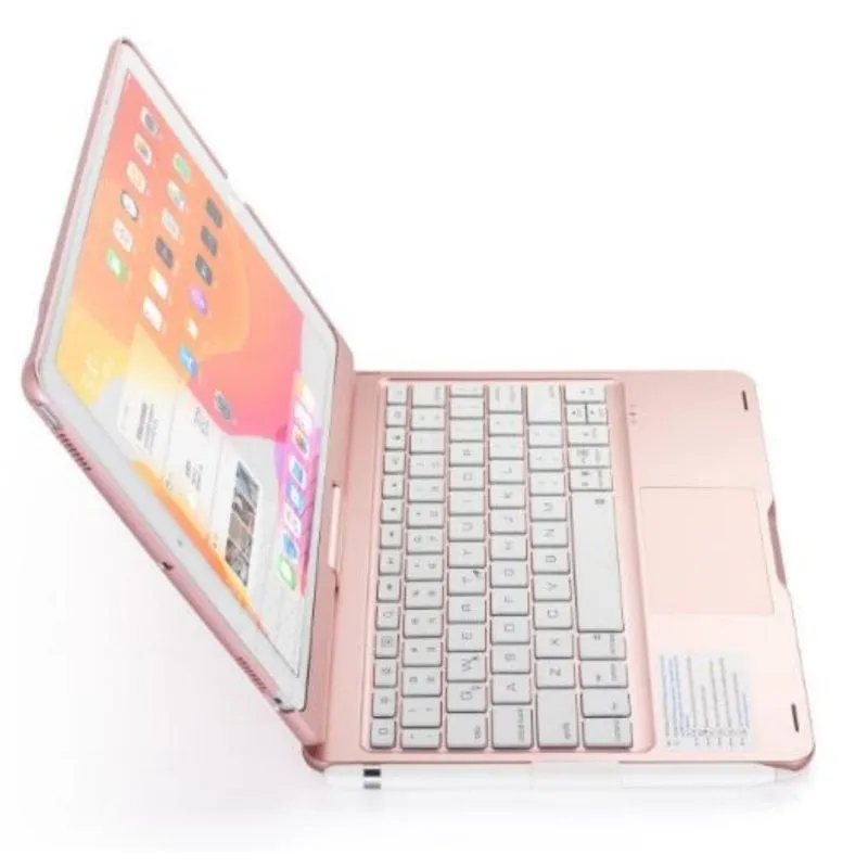 Custodia per Tablet Royal Bailey F129ATS-1 Tastiera Bluetooth iPad Air 13 iPad Pro 12.9 Rosa