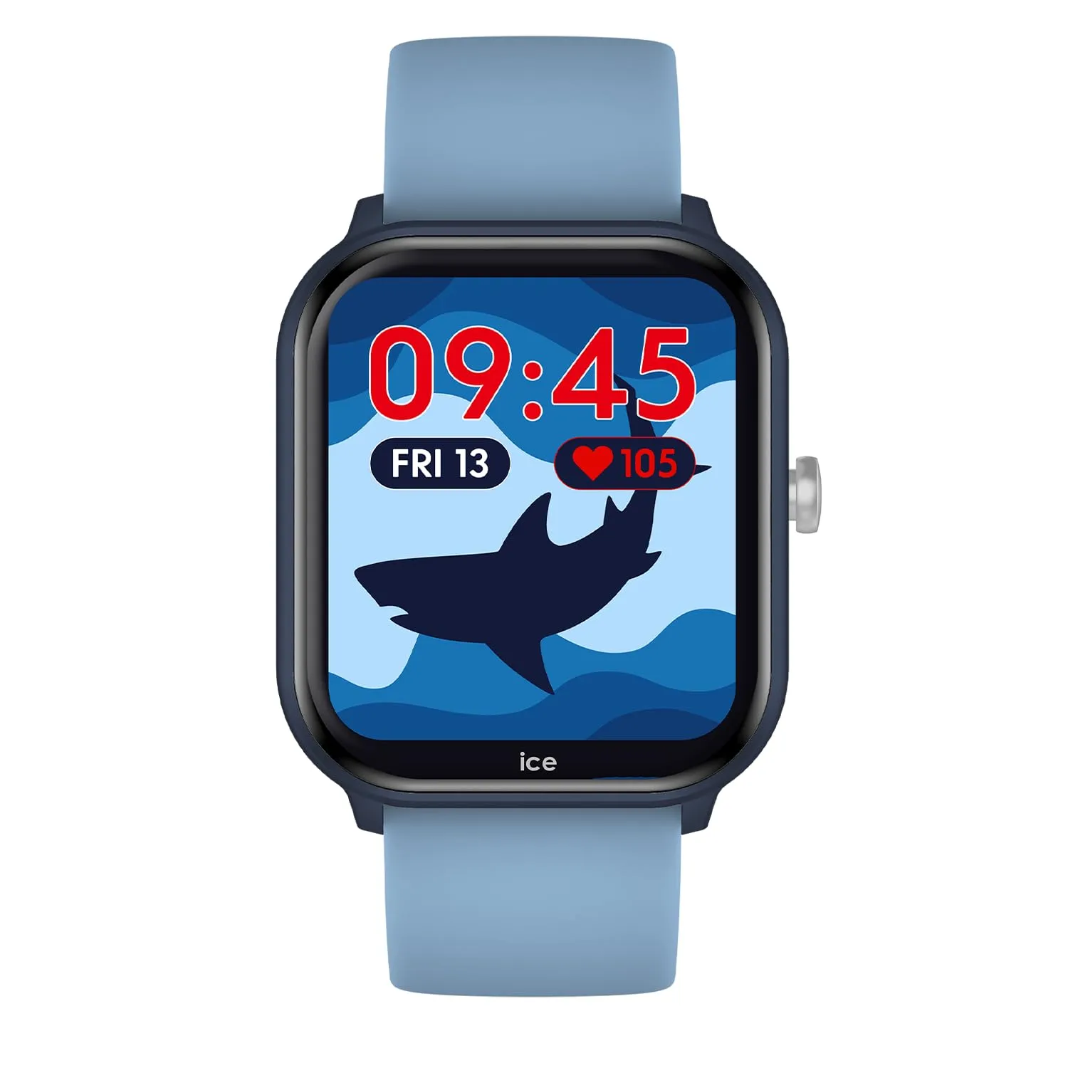ICE-WATCH - ICE smart junior 2.0 Blue Light blue - Orologio connesso da bambino blu con cinturino in silicone azzurro - 022795 (1,75 inch)