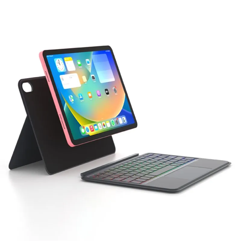 Custodia Royal Bailey P109 Bluetooth Tastiera iPad 10th 10.9 Nero