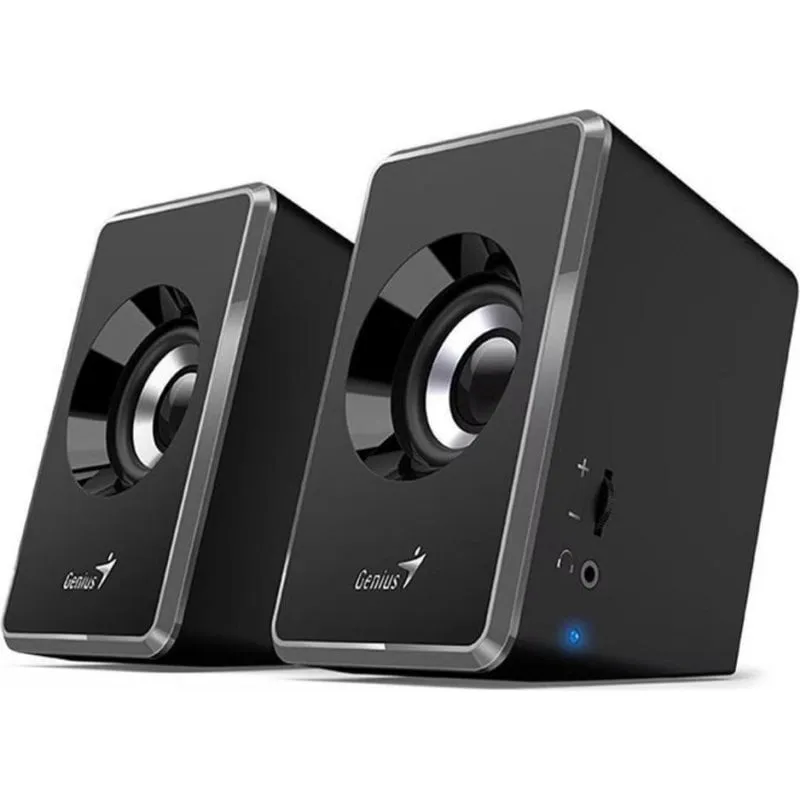Altoparlanti Genius PC 2.0 USB 6W con telecomando e design compatto