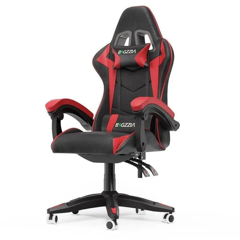 Sedia da Ufficio Naspaluro Gaming Ergonomica Regolabile Nero Rosso