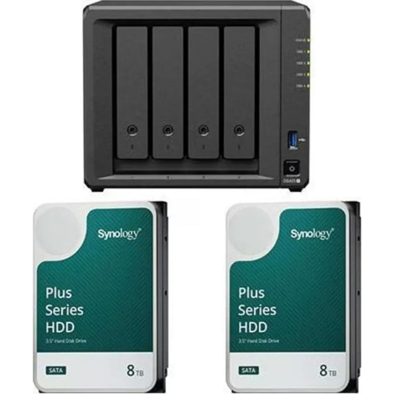 Disco Duro interno NAS Synology 16TB SATA DS425+ 2x8TB 3,5 pollici Bundle