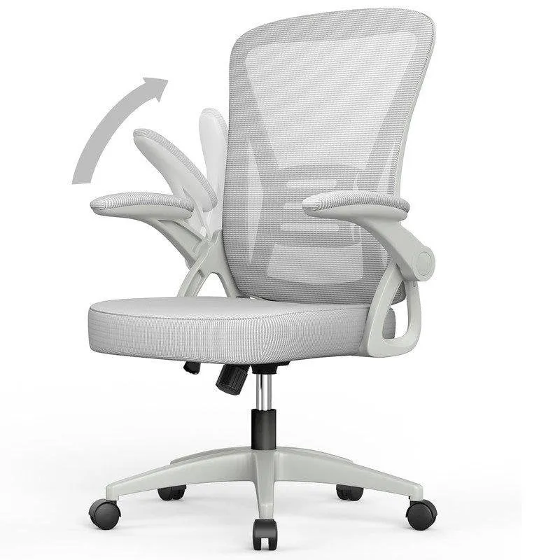 Sedia da Ufficio Ergonomica Naspaluro con Ruote Grigio