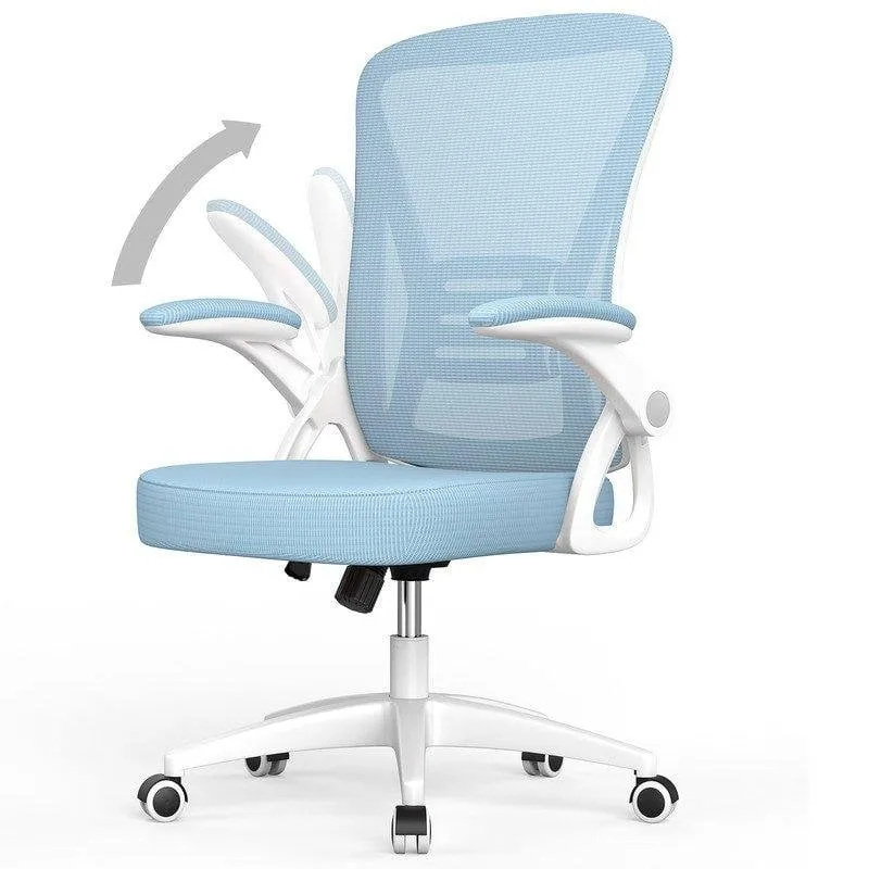 Sedia da Ufficio Ergonomica Naspaluro con Supporto Lombare e Altezza Regolabile - Blu