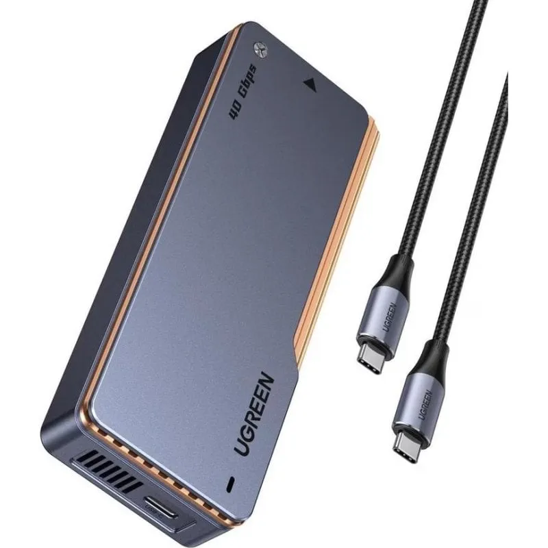 Caja PC Ugreen 65727 M.2 2280 Alluminio Grigio e Argento USB-C NVMe