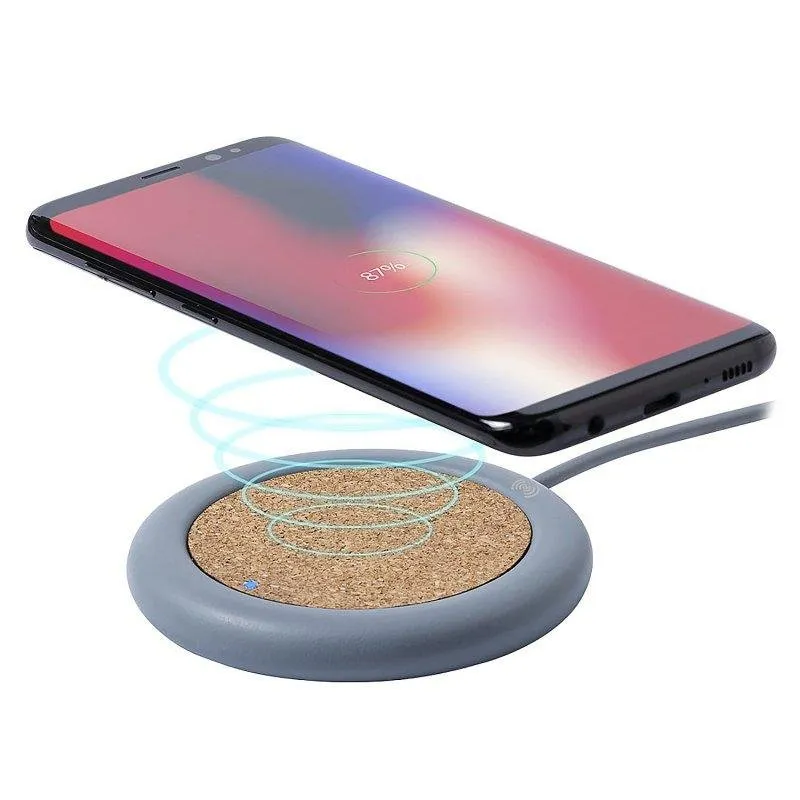 Caricatore Wireless 5W Dam Electronics in Sughero e Pietra Naturale