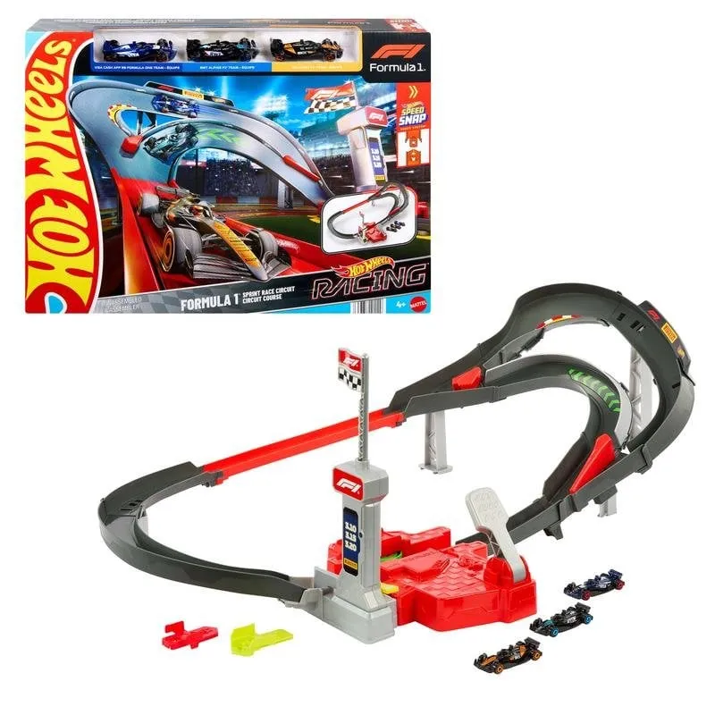 Set veicolo e pista Hot Wheels Racing F1 Sprint multicolore