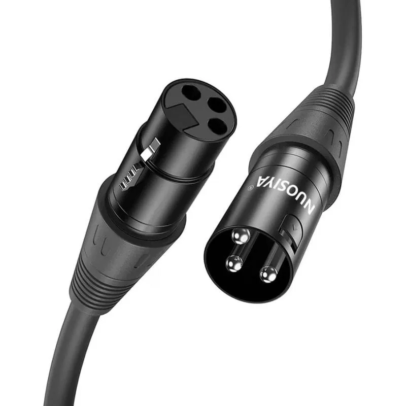 Cavo audio XLR Nuosiya 1 m 2 unità rame senza ossigeno