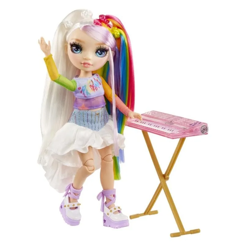 Pupetta Rainbow High Amaya Rockband 23 cm articolazioni mobili multicolori