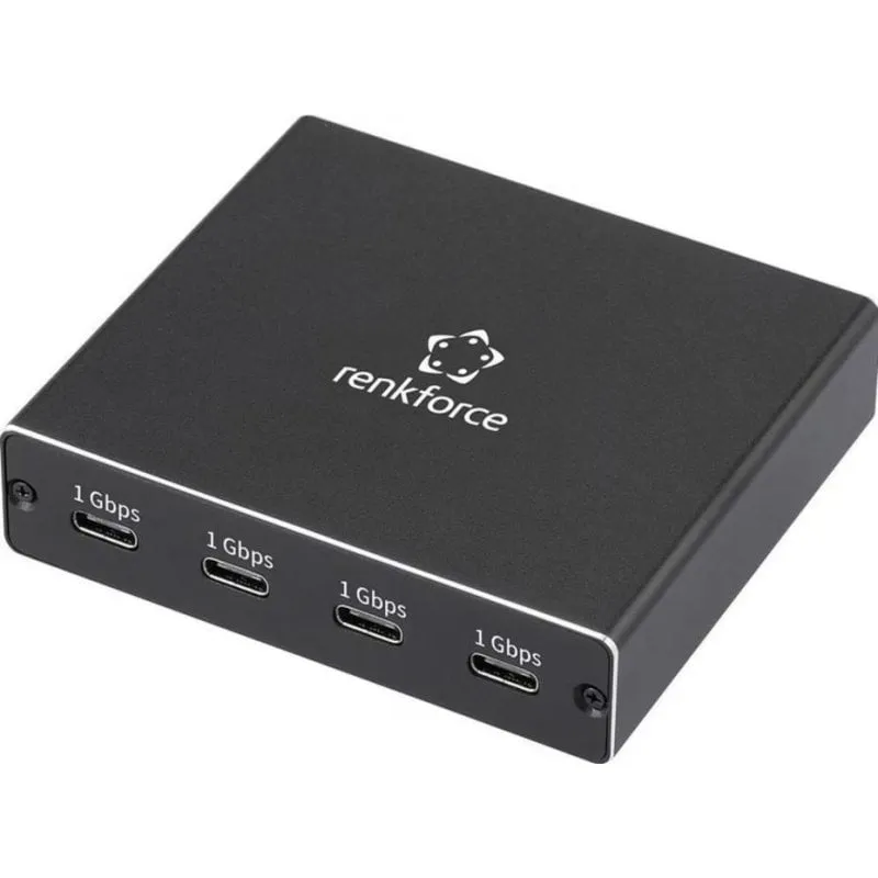 Splitter USB-A a USB-C Renkforce 4 Porte Gigabit Ethernet