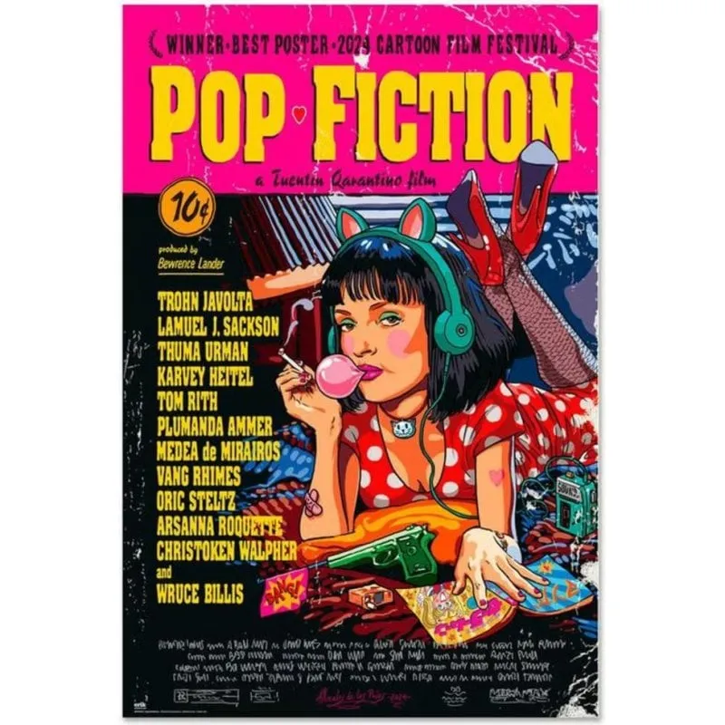Poster Gruppo Erik Pop Fiction 91,5 x 61 cm