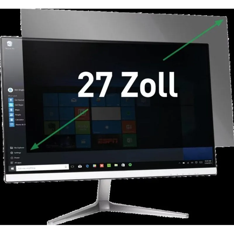 Filtro privacy Leitz 27 pollici 16:9 anti riflesso e filtro luce blu