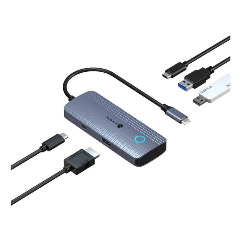 Docking Station Icy Box IB-DK4081-SO USB-C HDMI 4K 85W
