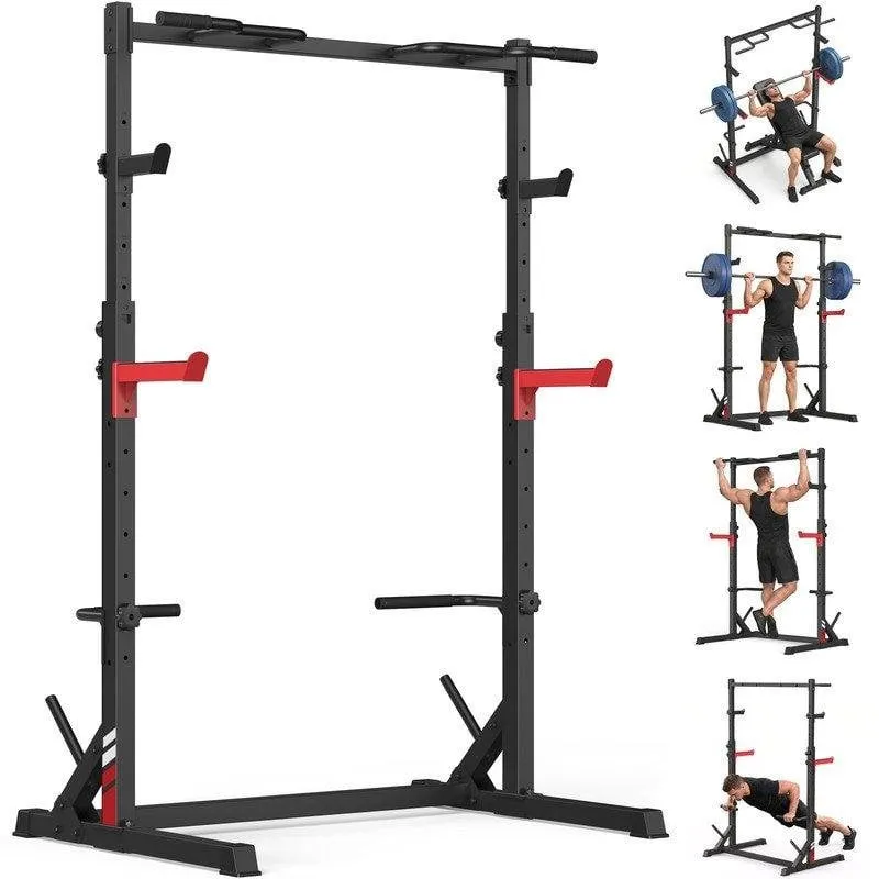 Rack squat multifunzione HomeFitnessCode 300 kg Altezza regolabile