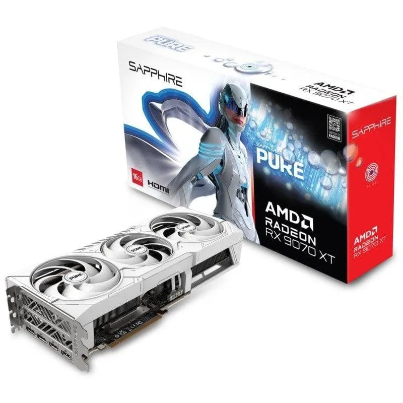 Scheda Grafica Sapphire PURE AMD Radeon RX 9070 XT 16GB GDDR6 FSR 4