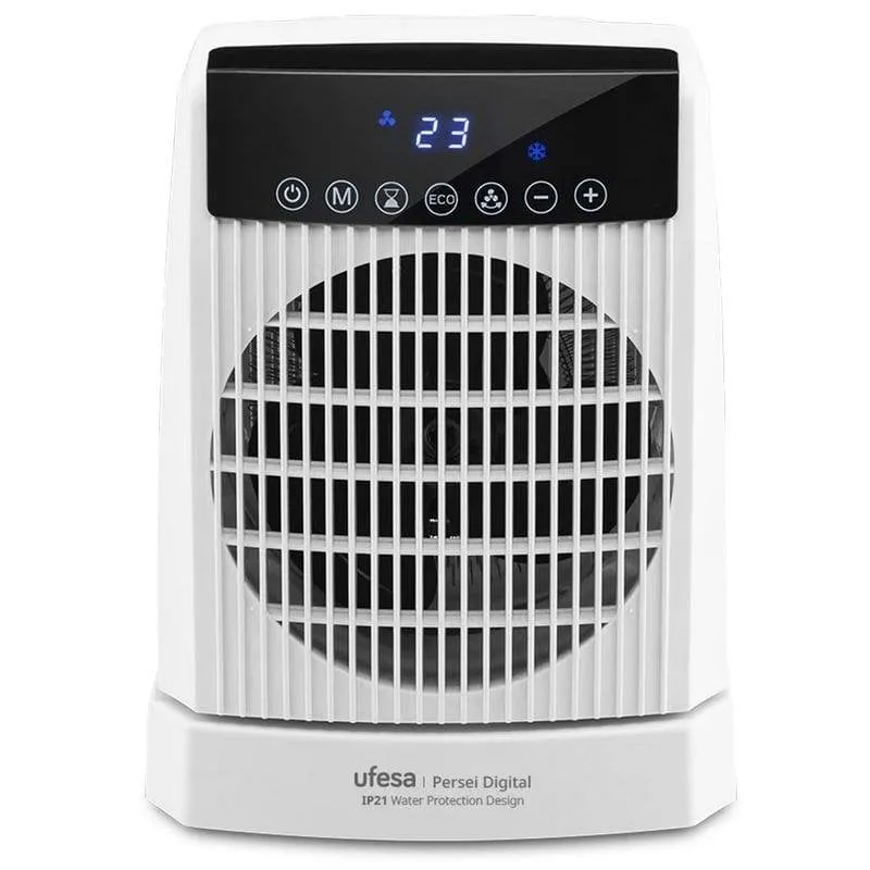 Riscaldatore termoventilatore Ufesa Persei 2000W base oscillante IP21