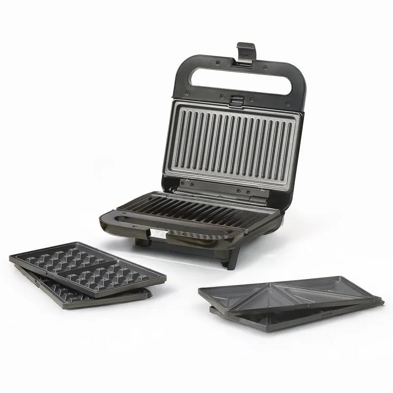 Ufesa Robson 3 in 1 Sandwich Maker Piastre intercambiabili 850W Antiaderente