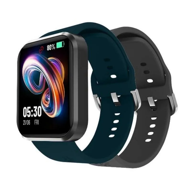 Celly TRAINERBEAT2BL Bluetooth 45mm TFT Nero Blu Silicone IP67 SpO2 Pulsometro Sonno