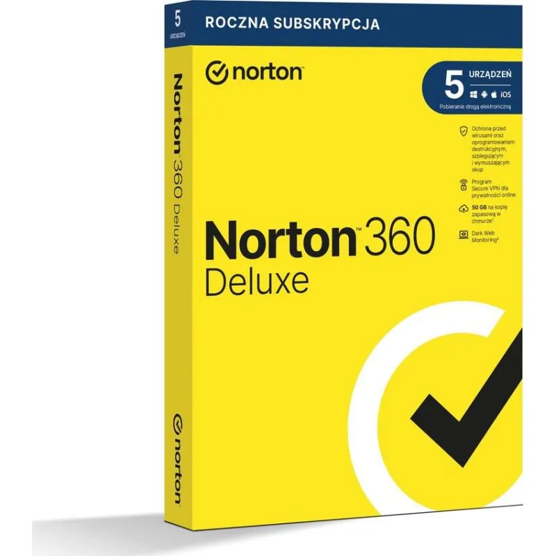 Antivirus Norton 360 Deluxe 5 dispositivi 12 mesi