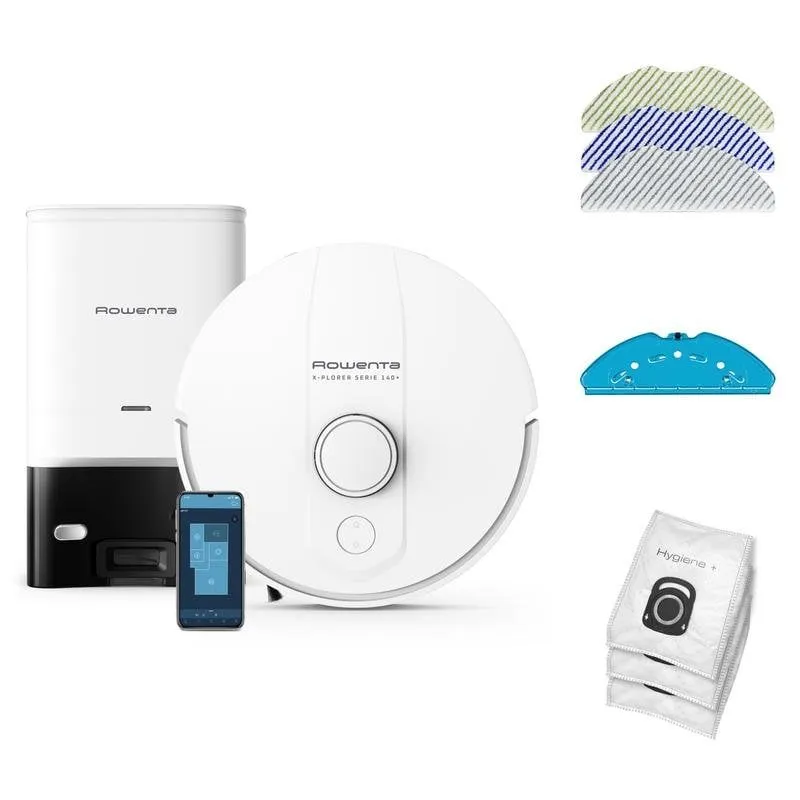 Robot Aspirapolvere Rowenta X-Plorer RR9197WH Navigazione Intelligente 4.000 Pa Wifi Bianco