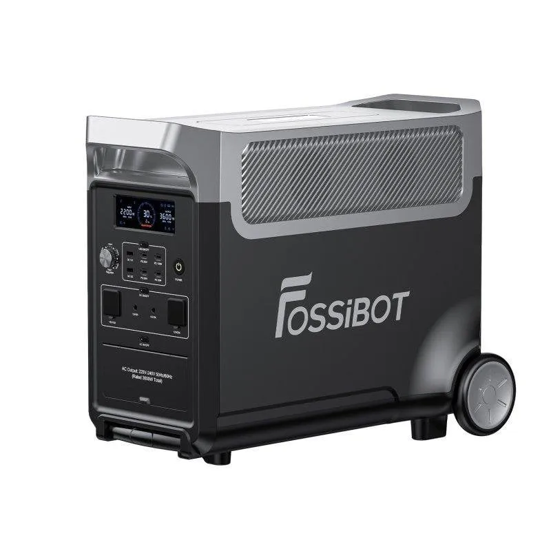 Stazione di energia Fossibot F3600 Pro 3840Wh 3 porte AC e porte USB Batterie LiFePO4 Ricarica rapida
