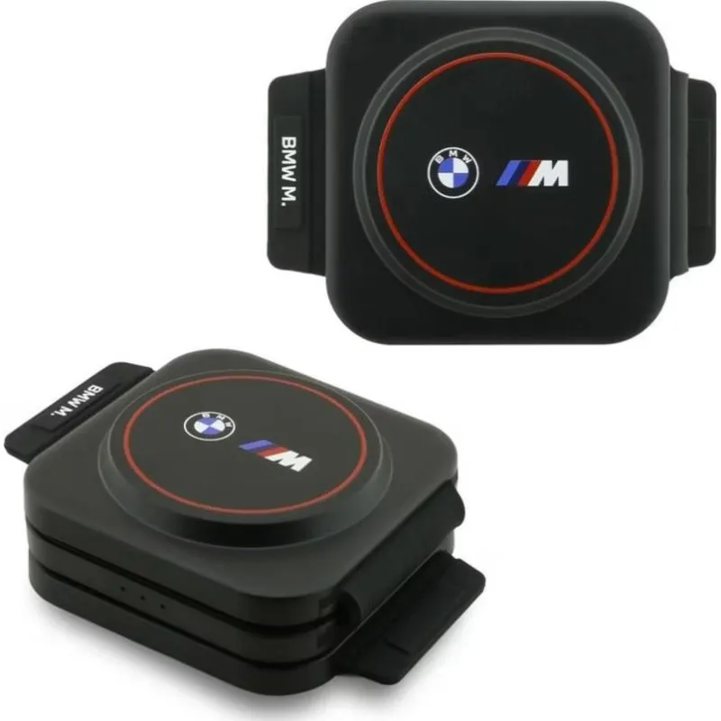 Caricatore wireless BMW M Q2 Print Logo 3 in 1 Rosso Pieghevole MagSafe